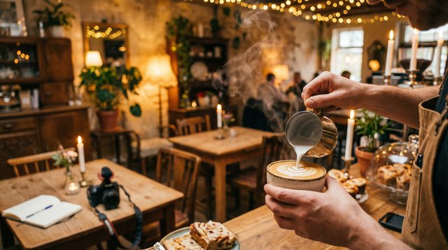 大奶咖啡拉花艺术生活视频分享