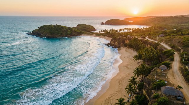 大奶海岸风光航拍视频演示